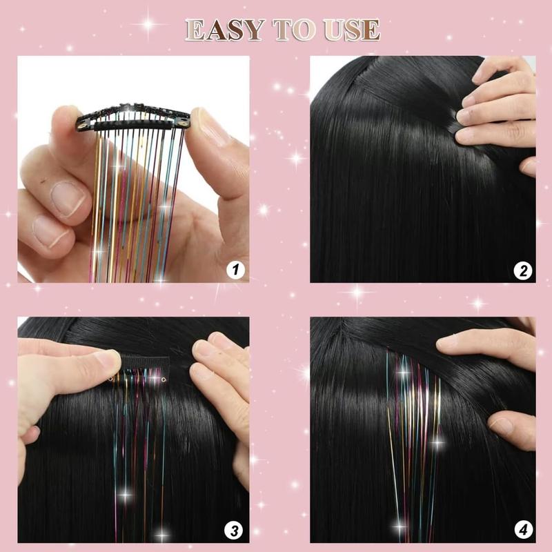 ✨Now 50% OFF⚡Glitter Clip-in Hair Extensions Party Decoration