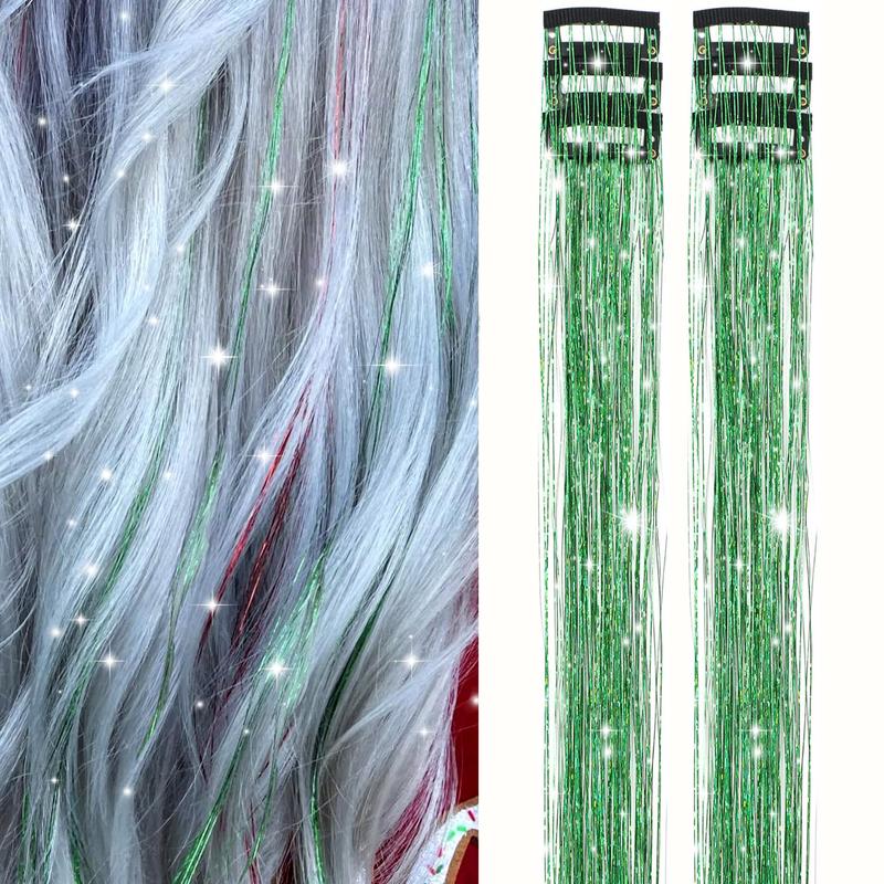 ✨Now 50% OFF⚡Glitter Clip-in Hair Extensions Party Decoration
