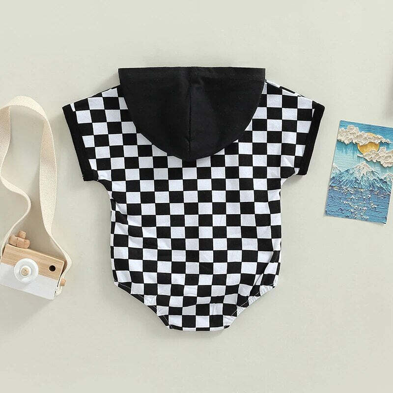 Hodded Checkered Top