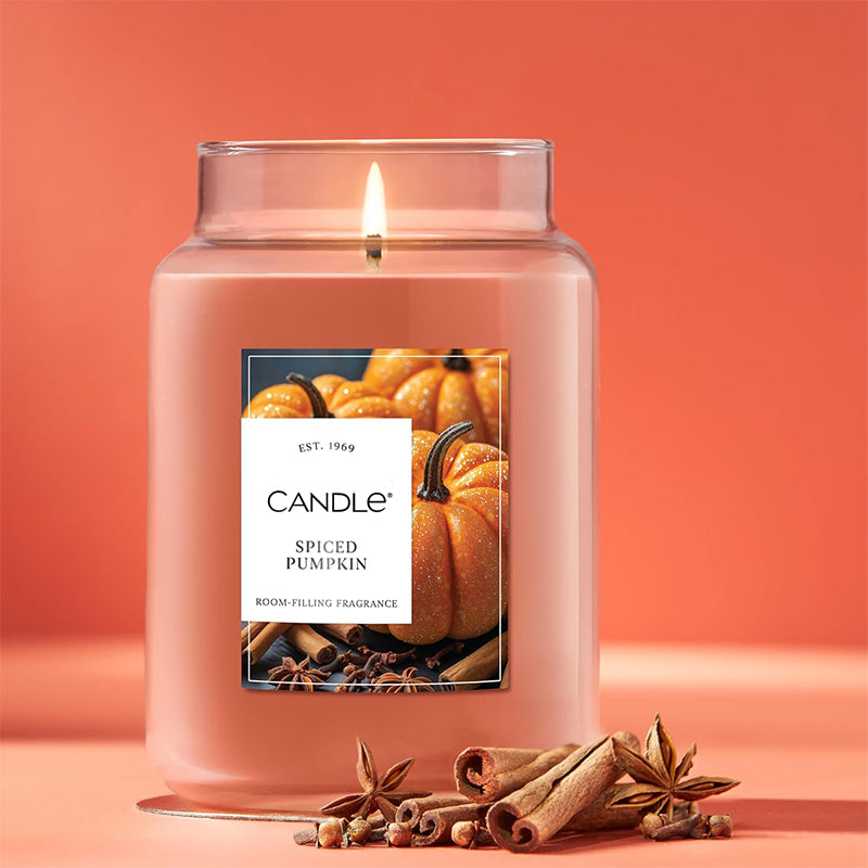 🎁Today Only $6.99/Piece ✨Halloween Candle Spiced Pumpkin, Fall Scented Candle
