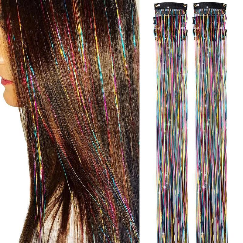 ✨Now 50% OFF⚡Glitter Clip-in Hair Extensions Party Decoration