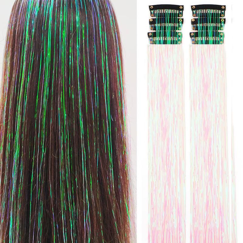 ✨Now 50% OFF⚡Glitter Clip-in Hair Extensions Party Decoration