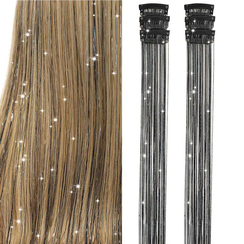 ✨Now 50% OFF⚡Glitter Clip-in Hair Extensions Party Decoration