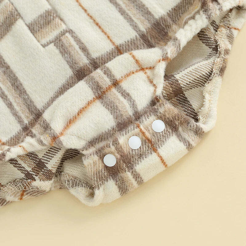 Vintage Plaid Romper