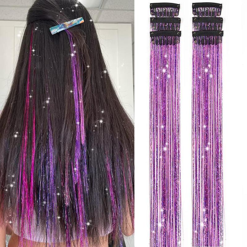 ✨Now 50% OFF⚡Glitter Clip-in Hair Extensions Party Decoration