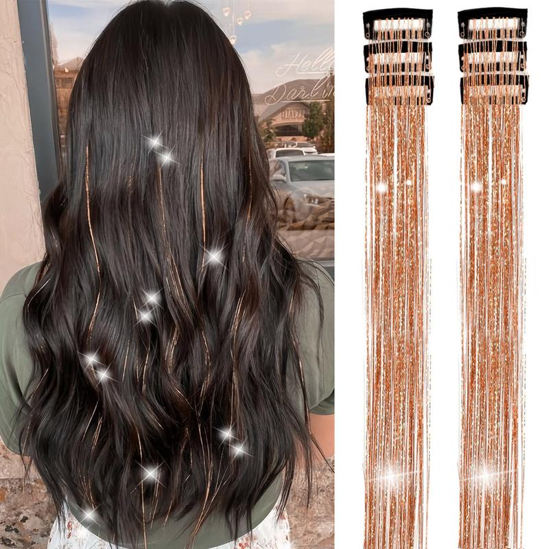 ✨Now 50% OFF⚡Glitter Clip-in Hair Extensions Party Decoration