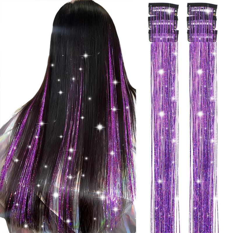 ✨Now 50% OFF⚡Glitter Clip-in Hair Extensions Party Decoration