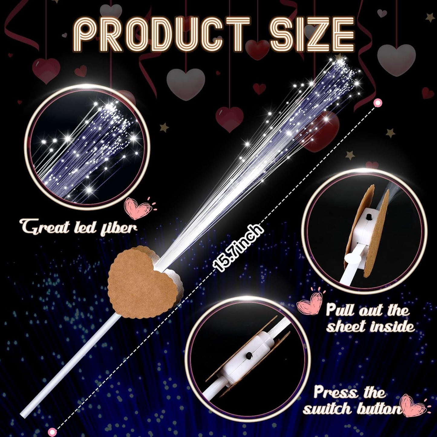 ✨Now 70% OFF⚡LED Glow Stick Fiber Optic Stick Glow Stick with 3 Light Modes