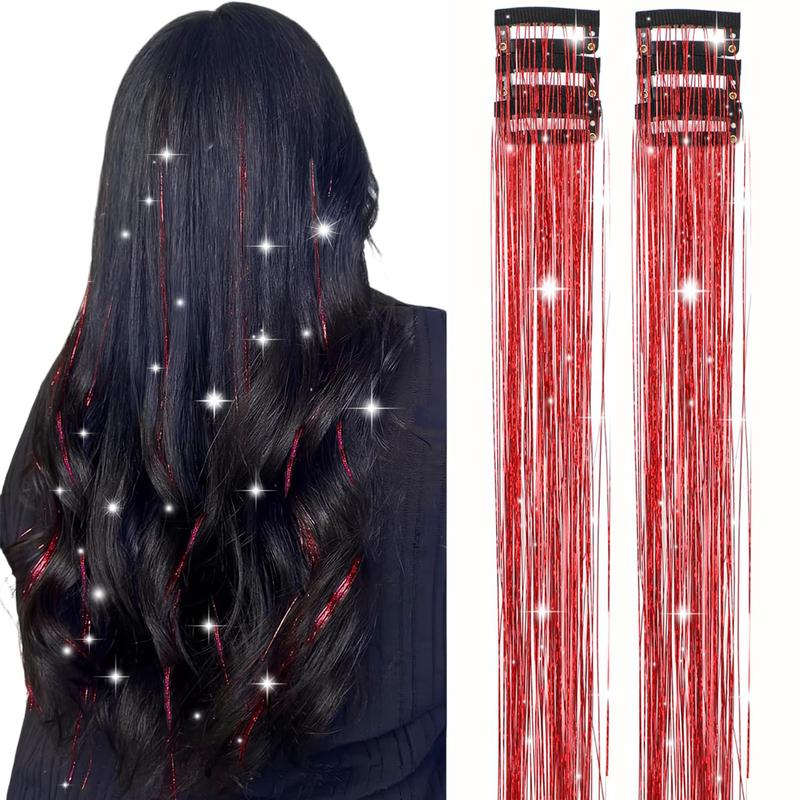 ✨Now 50% OFF⚡Glitter Clip-in Hair Extensions Party Decoration