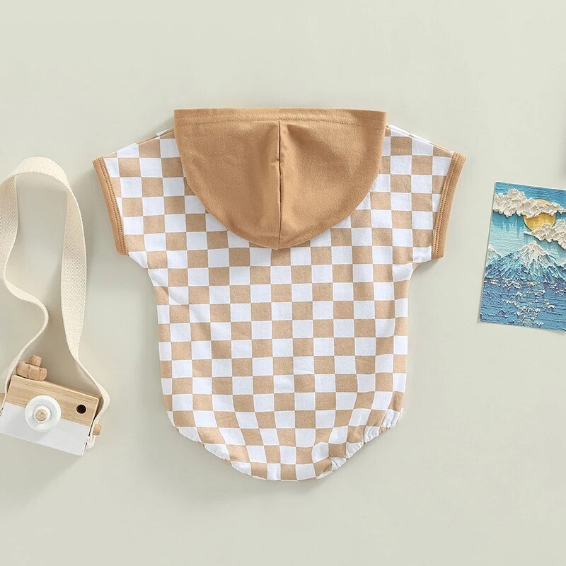 Hodded Checkered Top