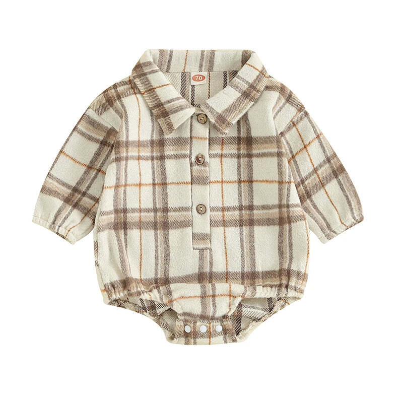 Vintage Plaid Romper