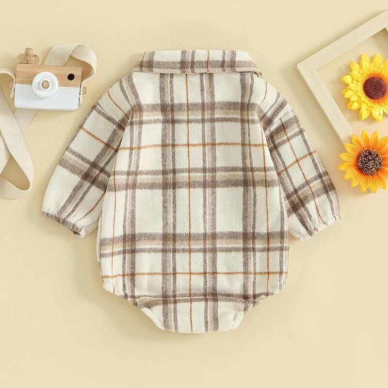 Vintage Plaid Romper