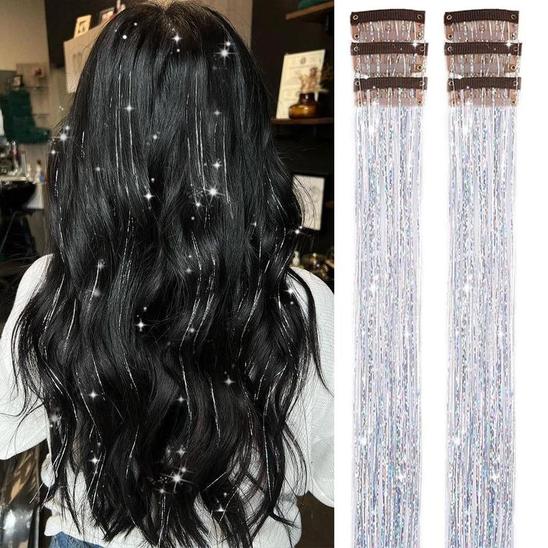 ✨Now 50% OFF⚡Glitter Clip-in Hair Extensions Party Decoration
