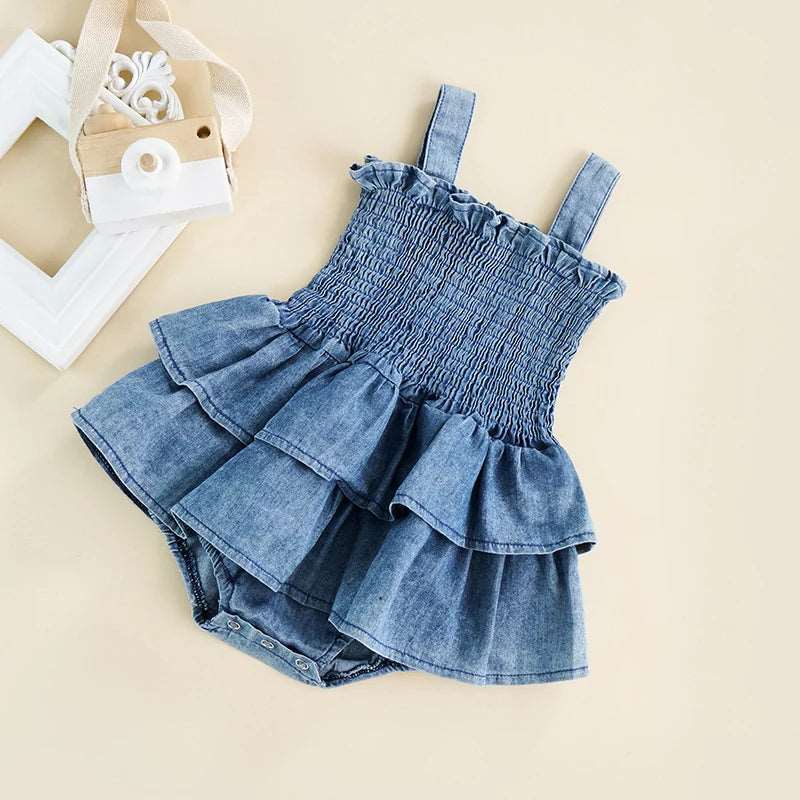 Denim Romper