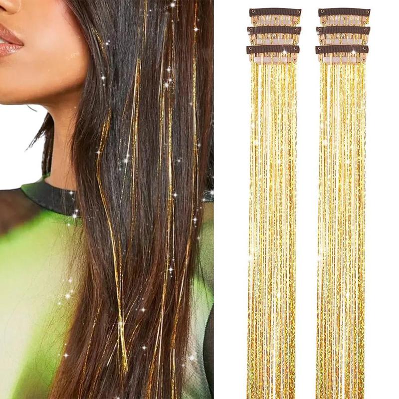 ✨Now 50% OFF⚡Glitter Clip-in Hair Extensions Party Decoration