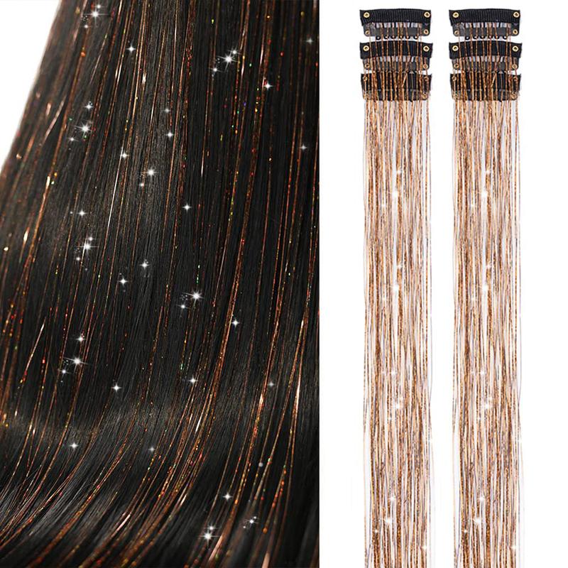 ✨Now 50% OFF⚡Glitter Clip-in Hair Extensions Party Decoration