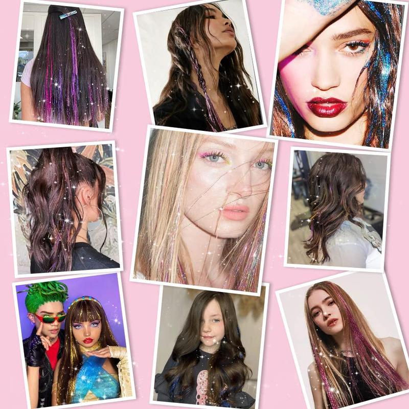 ✨Now 50% OFF⚡Glitter Clip-in Hair Extensions Party Decoration