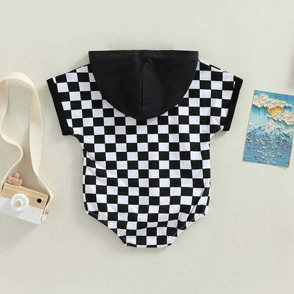 Hodded Checkered Top