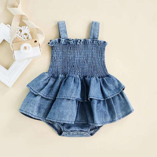 Denim Romper