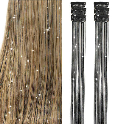 ✨Now 50% OFF⚡Glitter Clip-in Hair Extensions Party Decoration