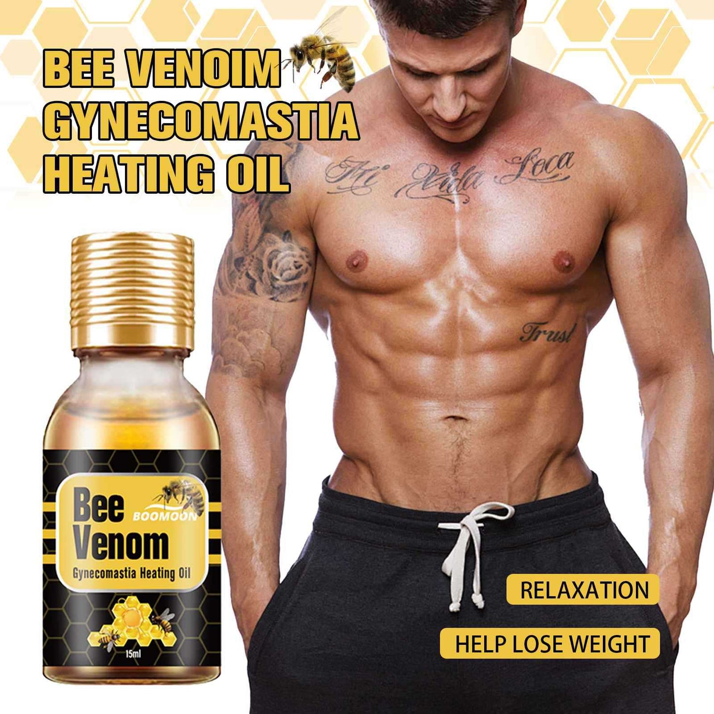 COLII™ Fat-Burning Oil | Eliminate up to 79% of chest fat in just 7 days, effortlessly