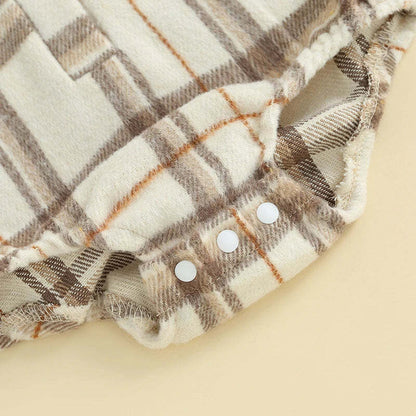 Vintage Plaid Romper
