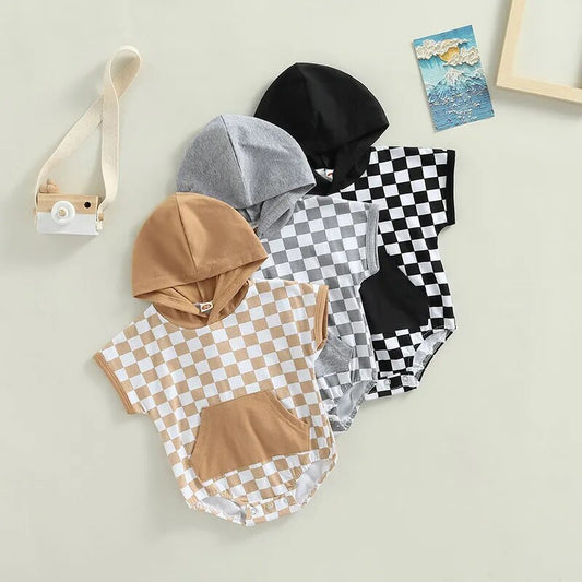 Hodded Checkered Top