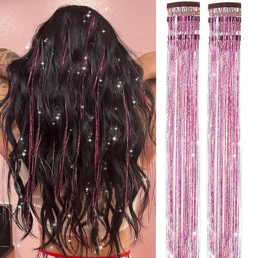 ✨Now 50% OFF⚡Glitter Clip-in Hair Extensions Party Decoration