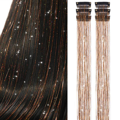 ✨Now 50% OFF⚡Glitter Clip-in Hair Extensions Party Decoration