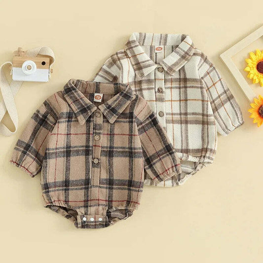 Vintage Plaid Romper